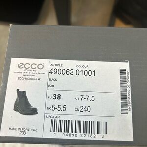 Ecco Modtray Black Ankle Boots